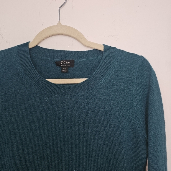 J. Crew Green and Blue Crew Neck Sweater - Picture 3 of 5